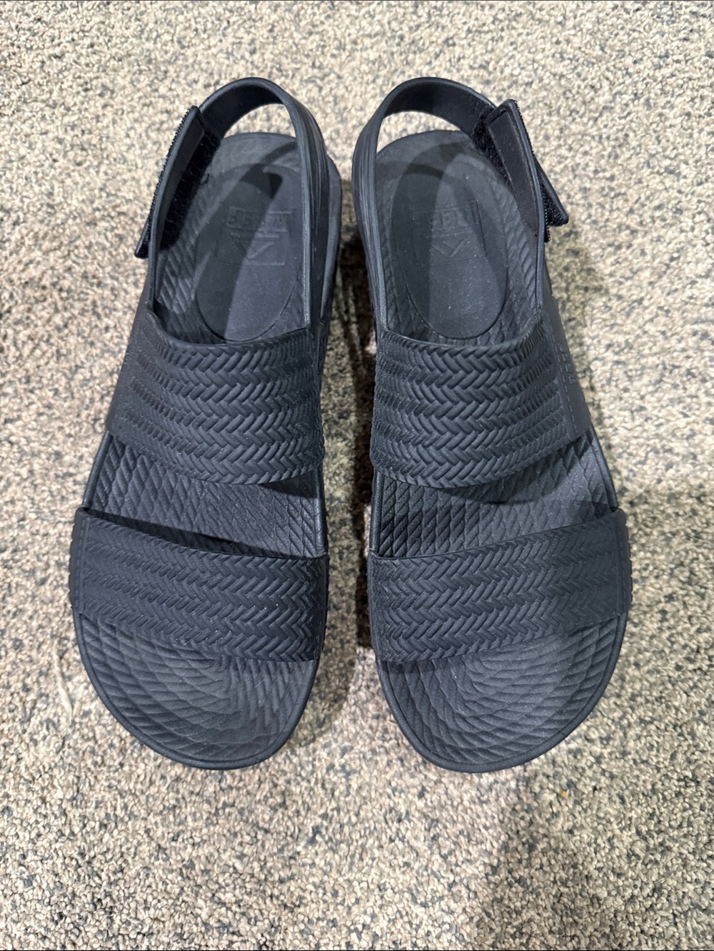 Reef Black Braided Strap Slingback Sandals Water Vista